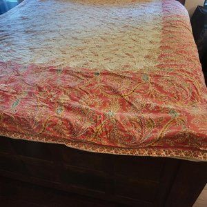 Ralph Lauren Mirabeau Paisley King Duvet Used Excellent Condition with New Shams